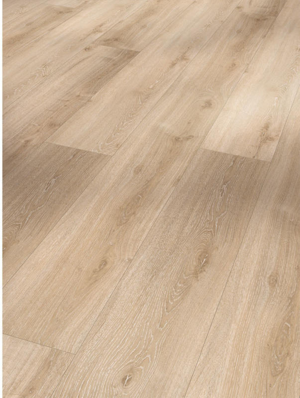 Vinylboden „Basic 300“, Eiche Royal weiß gekälkt, Holzstruktur, 21,6x220 cm
