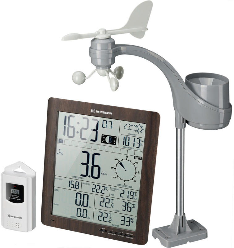 Wetter Center „ClimaTemp XXL“, Holzoptik