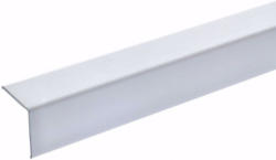 Eckschutzprofil 125 cm, 25x25 mm, Aluminium weiß 2,5 cm