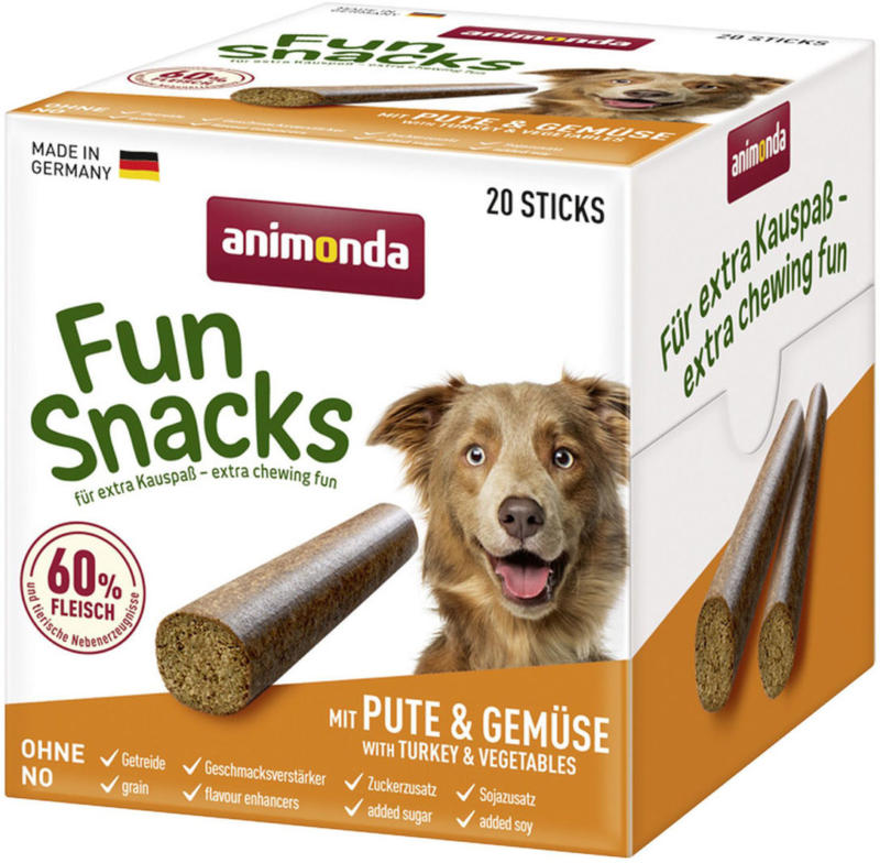 Snack Fun mit Pute+Gemüse 20 Sticks
