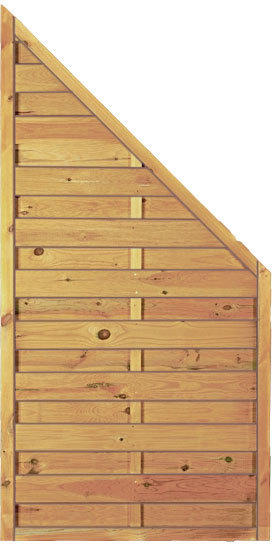 Zaunserie „Maxi-Massiv“, Ecke, grün, 90 x 180/90 cm, Rahmen 45/45 mm