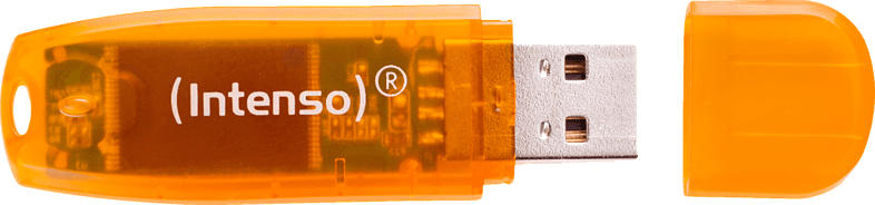 INTENSO Rainbow Line USB-Stick, Orange, 64 GB
