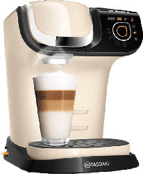 BOSCH TAS6507 My way Kapselmaschine, Creme/Schwarz