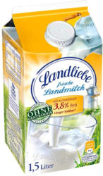 Landliebe Landmilch 1,5/3,8 % Fett, jede 1,5-Liter-Packung