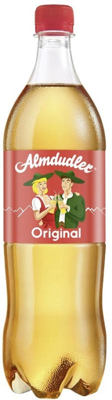 Almdudler oder Almdudler Zuckerfrei jede 1-Liter-Flasche
