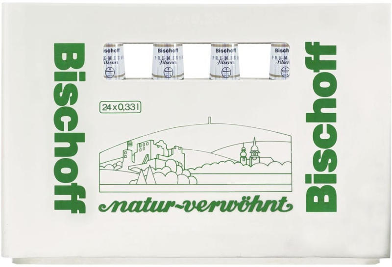 Bischoff Premium Pils 24 x 0,33 Liter, jeder Kasten