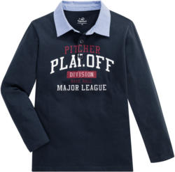Jungen Langarmshirt mit Hemdkragen