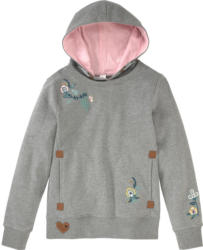 Mädchen Hoodie mit floralen Stickereien