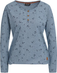 Damen Langarmshirt mit Ballonsaum