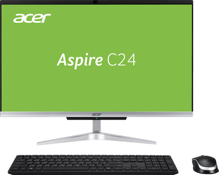 ACER Aspire C24-963, All-in-One PC mit 23.8 Zoll Display, Core i5 Prozessor, 8 GB RAM, 1024 GB SSD, Intel® UHD Graphics, Silber