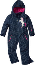 Mädchen Schneeoverall mit Punkte-Allover