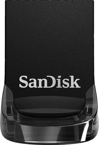 SANDISK Ultra Fit USB 3.1 Flash-Laufwerk , Schwarz , 512 GB