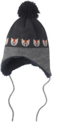 Baby Strickmütze mit Fuchs-Motiv