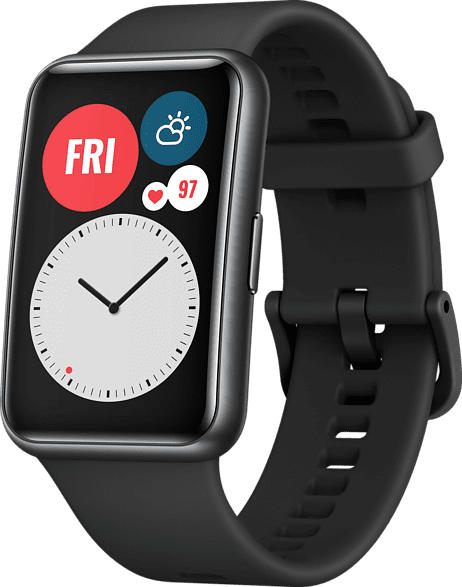 HUAWEI WATCH Fit Graphite Black Smartwatch, Silikon, 80-120 mm, Schwarz