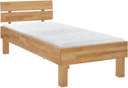 Bett in Buchefarben