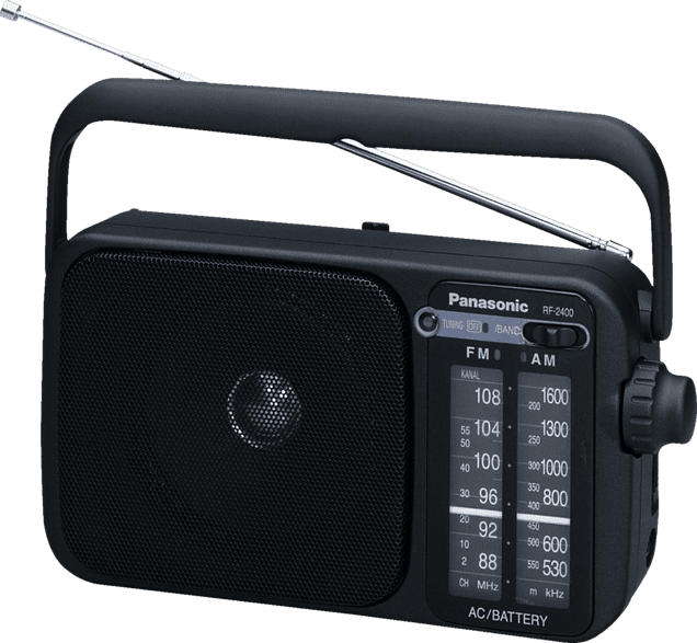 PANASONIC RF-2400 Radio (UKW, MW, Schwarz)