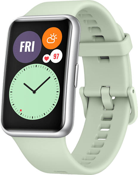 HUAWEI WATCH Fit Mint Green Smartwatch, Silikon, 80-120 mm, Grün