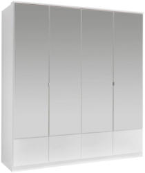 Drehtürenschrank in Weiß