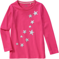 Mädchen Langarmshirt mit Wendepailletten