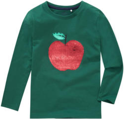 Mädchen Langarmshirt mit Wendepailletten