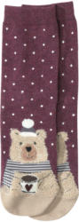 1 Paar Damen Socken mit Bären-Motiv