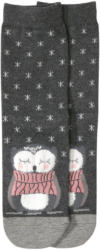 1 Paar Damen Socken mit Eulen-Motiv