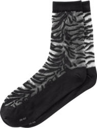 1 Paar Damen Socken im Zebra-Look (Nur online)