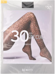 Damen Strumpfhose mit Leoparden-Muster