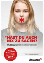Umfrageheld GmbH & Co.KG Hast Du auch nix zu sagen? Oder doch? - bis 03.10.2020