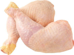 Frische Hähnchenschenkel