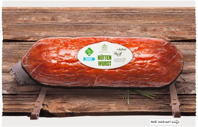 Hofglück Hüttenwurst Kochsalami