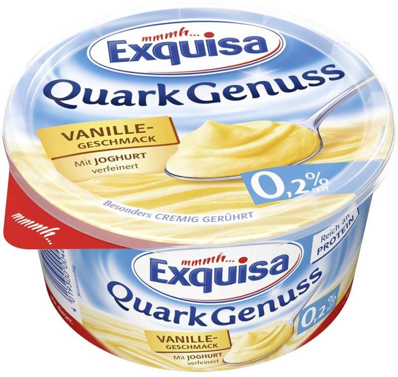 Exquisa Quark Genuss oder Der Cremig-Feine versch. Sorten, jede 500/470-g-Packung