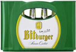 Bitburger Pils, Alkoholfrei, Premium Kellerbier oder Radler 0,0 % 20 x 0,5/24 x 0,33 Liter, jeder Kasten
