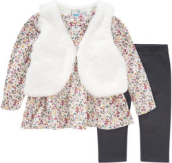 Baby Langarmshirt, Weste und Leggings im Set