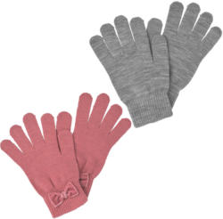 2 Paar Damen Handschuhe mit Samtschleife (Nur online)