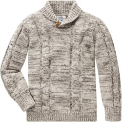 Jungen Strickpullover mit Schalkragen