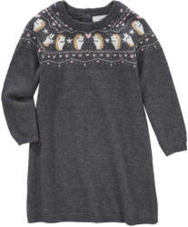 Baby Strickkleid mit Igel-Motiv