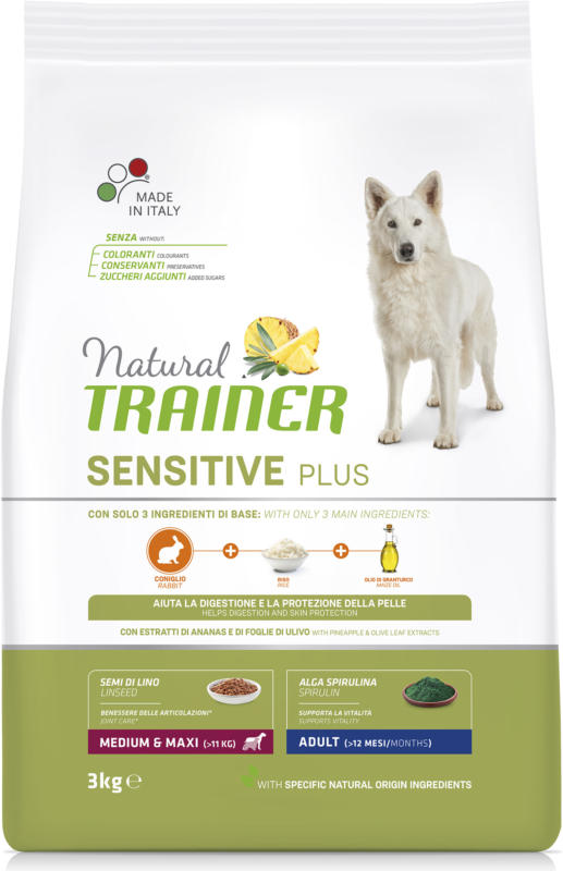 Trainer Hundefutter Sensitive Plus Medium & Maxi Adult Kaninchen 3kg
