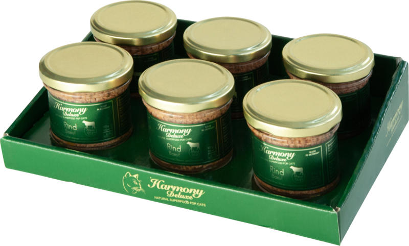 Harmony Cat Deluxe Nassfutter Rind 6x100g