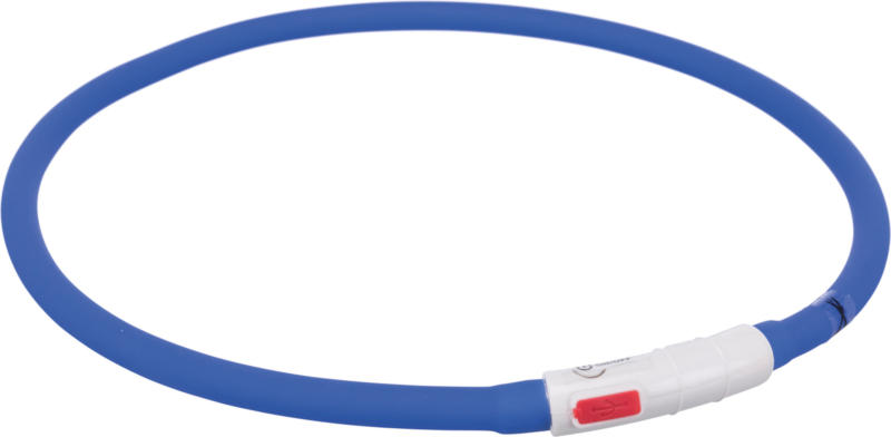 Trixie SL Flash Leuchtband für Hunde USB XS-XL blau