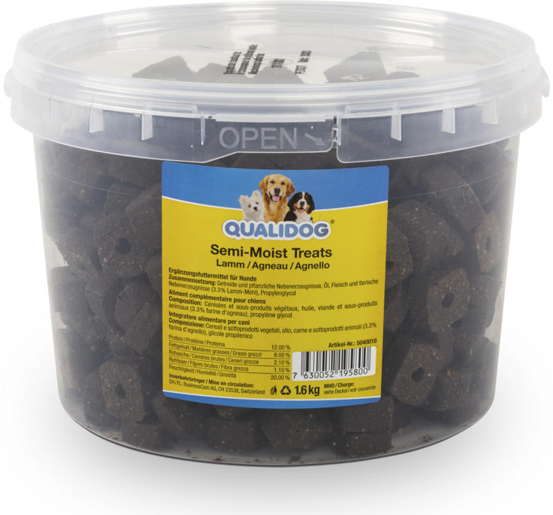 QUALIDOG Hundsnack Semi-Moist Lamm 1.6kg