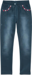Mädchen Thermo-Leggings in Denim-Optik