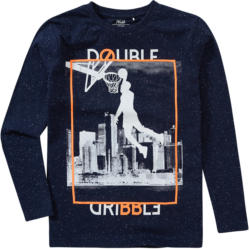 Jungen Langarmshirt mit Knötchengarn
