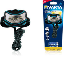 Stirnleuchte 4x LED Outdoor Sports Head Light 3AAA