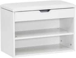 Schuhbank Sofia B: 60 cm Weiß