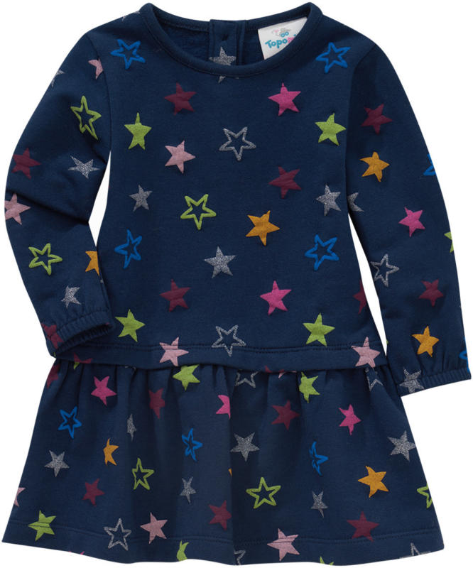 Baby Sweatkleid mit Stern-Allover (Nur online)