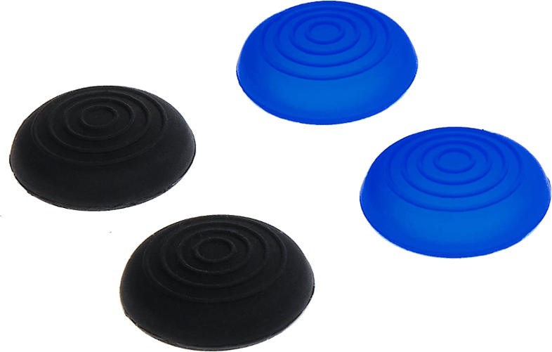 Control:caps für Dualshock 4 Controller (2x schwarz 2x blau)