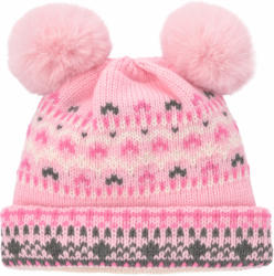 Baby Strickmütze mit zwei Pompons