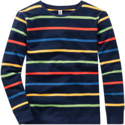 Jungen Sweatshirt mit bunten Ringeln (Nur online)