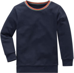 Kinder Sweatshirt mit Regenbogen-Bündchen
